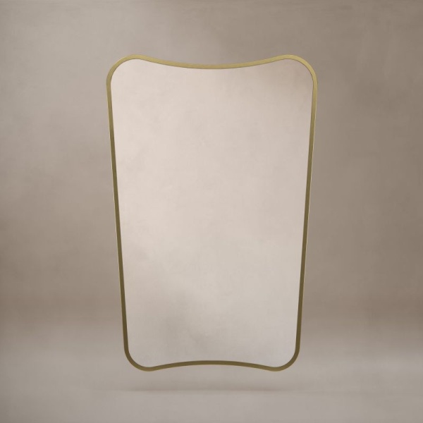 Delphine Mirror 60 x 90cm - Brushed Brass